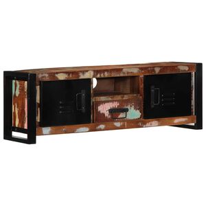 vidaXL Meuble TV 100x30x35 cm bois de r&eacute;cup&eacute;ration massif
