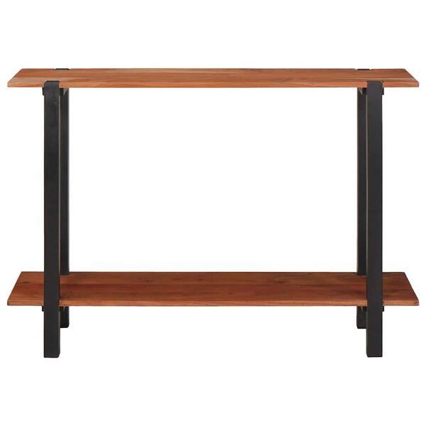 vidaXL Table console avec &eacute;tag&egrave;re Marron et Noir 110 x 30 x 75 cm