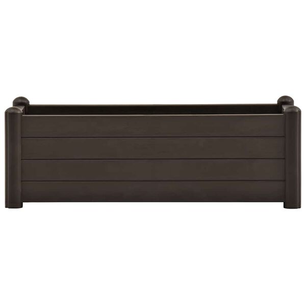 vidaXL Lit surélevé de jardin PP Moka 100x43x35 cm