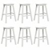 vidaXL Ensemble de bar de jardin 6 pc Blanc HDPE
