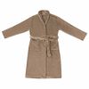 vidaXL Robe de bain sans capuche Camel s Flanelle