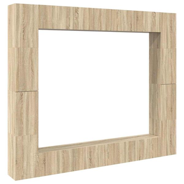 vidaXL Ensemble de meubles TV 8 pcs Ch&ecirc;ne sonoma Bois d'ing&eacute;nierie