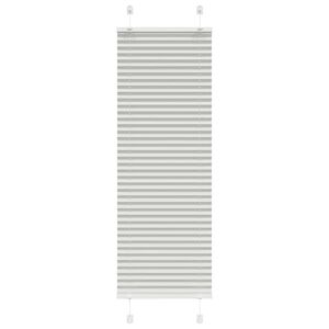 vidaXL Store pliss&eacute; gris clair 40x100 cm largeur du tissu 39,4 cm