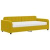 vidaXL Lit de jour avec matelas jaune 90x200 cm velours