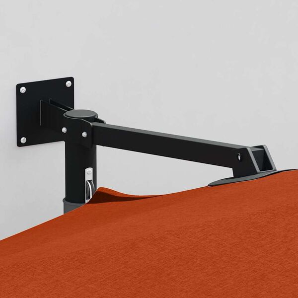 vidaXL Parasol de jardin Terre cuite 248 x 248 x 148 cm