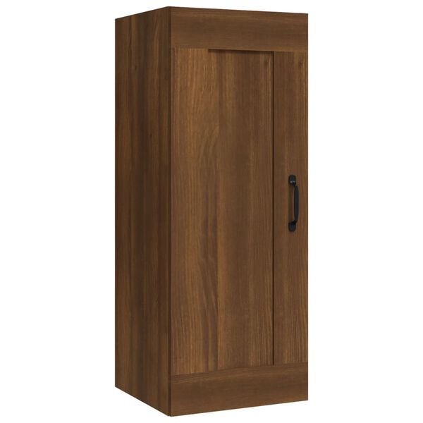 vidaXL Armoire suspendue Ch&ecirc;ne marron 35x34x90 cm Bois d'ing&eacute;nierie