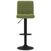 vidaXL Tabouret de bar Vert clair Velours