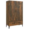 vidaXL Buffet haut Ch&ecirc;ne fum&eacute; 70x31x115 cm Bois d'ing&eacute;nierie