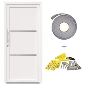 vidaXL Porte Frontale Blanc 98 x 200 cm PVC
