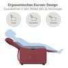 vidaXL Fauteuil inclinable Rouge bordeaux Similicuir