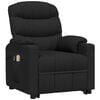 vidaXL Fauteuil de massage Noir Tissu