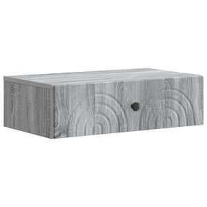vidaXL Table d'appoint murale 59 x 34,5 x 17 cm Bois d'ing&eacute;nierie