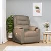 vidaXL Fauteuil de massage Cappuccino Similicuir