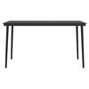 vidaXL Ensemble &agrave; manger de jardin 7 pcs Noir