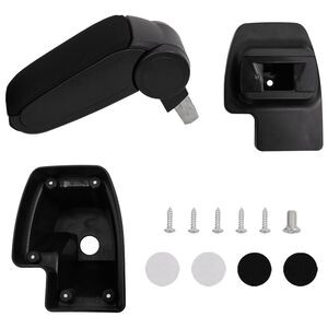 vidaXL Accoudoir de voiture noir 15x35x(33-49,5) cm ABS