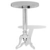 vidaXL Table auxiliaire ronde Aluminium Argent&eacute;