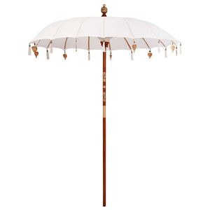 vidaXL Parasol balinais Crème 185 x 185 x 260 cm