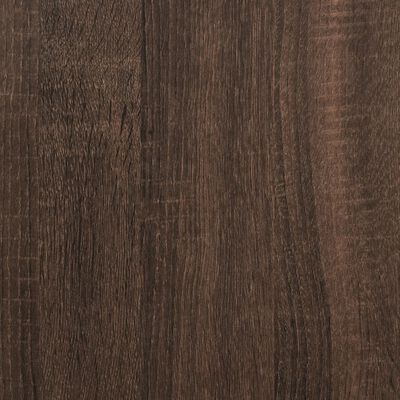 vidaXL Table basse chêne marron 121x121x40 cm bois d'ingénierie