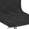 vidaXL Chaise pivotante de salle &agrave; manger Noir Velours