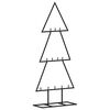 vidaXL Arbre de No&euml;l en m&eacute;tal pour d&eacute;coration noir 60 cm