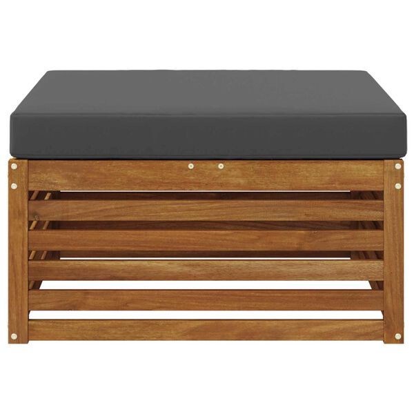 vidaXL Pouf d'Ext&eacute;rieur Bois d'Acacia Massif Naturel