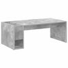 vidaXL Table basse Gris b&eacute;ton 101,5 x 50 x 37 cm Bois d'ing&eacute;nierie
