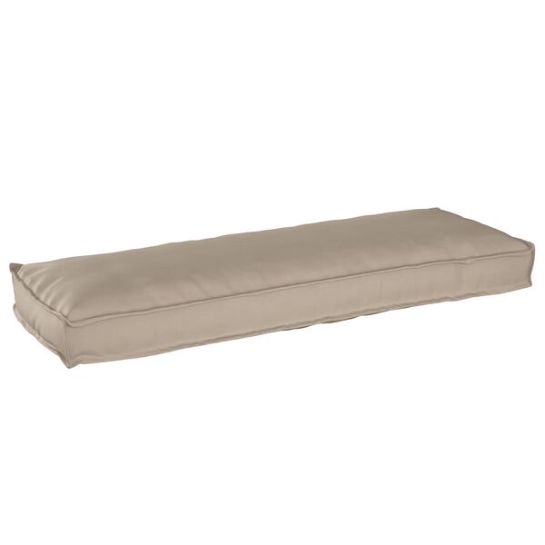 vidaXL Set de coussins de palette 2 pcs Taupe 120 x 40 x 8 cm
