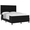 vidaXL Lit &agrave; ressorts avec coussin Noir 200 x 140 cm tissu