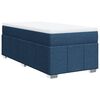 vidaXL Sommier &agrave; lattes de lit avec matelas Bleu 90x190 cm Tissu