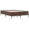 vidaXL Cadre de lit sans matelas ch&ecirc;ne marron 120x200 cm