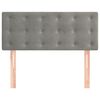 vidaXL Tête de lit Gris clair 90x5x78/88 cm Velours