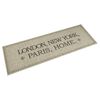 vidaXL Tapis de cuisine lavable imprim&eacute; Home capitales 60x180 cm
