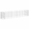 vidaXL Lit sur&eacute;lev&eacute; &agrave; gabion Fer galvanis&eacute; 500x100x100 cm