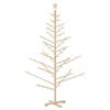 vidaXL Arbre de No&euml;l en bois Naturel 180 cm Bois de pin massif