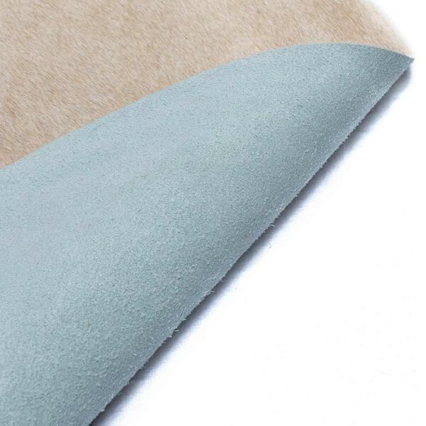 vidaXL Tapis en peau de vache v&eacute;ritable beige 180x220 cm