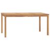 vidaXL Table &agrave; d&icirc;ner de jardin 160x80x77 cm Bois de teck solide