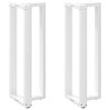 vidaXL Pieds de table de bar en forme de T, 2 pi&egrave;ces, blanc, 40 x 35 x (110-111) cm, acier