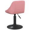 vidaXL Chaises pivotantes &agrave; manger lot de 2 Rose Velours