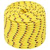 vidaXL Corde utilitaire polyvalente 12 mm 50 m Jaune PP