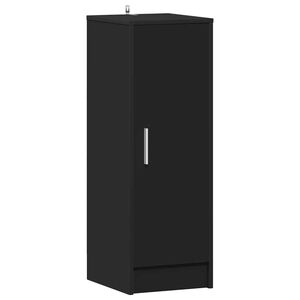 vidaXL Armoire &agrave; chaussures Noir 32x35x92 cm Bois d&rsquo;ing&eacute;nierie