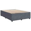 vidaXL Cadre de lit sans matelas gris fonc&eacute; 140x200 cm velours