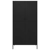 vidaXL Garde-robe Noir 90x50x180 cm Acier