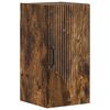 vidaXL Armoire murale de salle de bain HOORN Ch&ecirc;ne fum&eacute;
