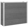 vidaXL Jardini&egrave;re sur&eacute;lev&eacute;e Gris 100 x 30 x 82 cm WPC et Aluminium