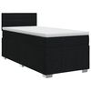 vidaXL Lit boxspring avec matelas Noir 90 x 190 cm Tissu
