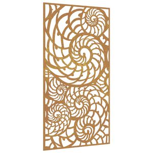 vidaXL D&eacute;coration murale de jardin 105x55 cm acier corten design coque