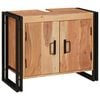vidaXL Meuble sous &eacute;vier Marron 71 x 33 x 58 cm Bois d'Acacia Massif