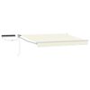 vidaXL Auvent r&eacute;tractable &eacute;lectrique Cr&egrave;me et Blanc 2,5 x 2 m