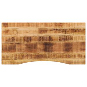 vidaXL Dessus de bureau avec courbe 140x60x2,5 cm manguier massif brut