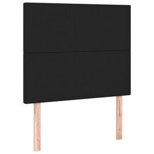 vidaXL T&ecirc;te de lit Noir 80x5x118/128 cm Similicuir